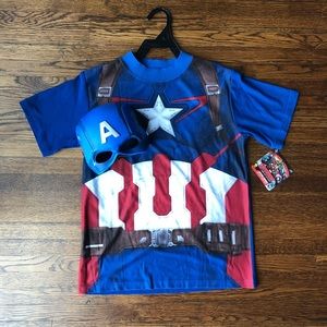 Captain America (Marvel) T-Shirt & Mask